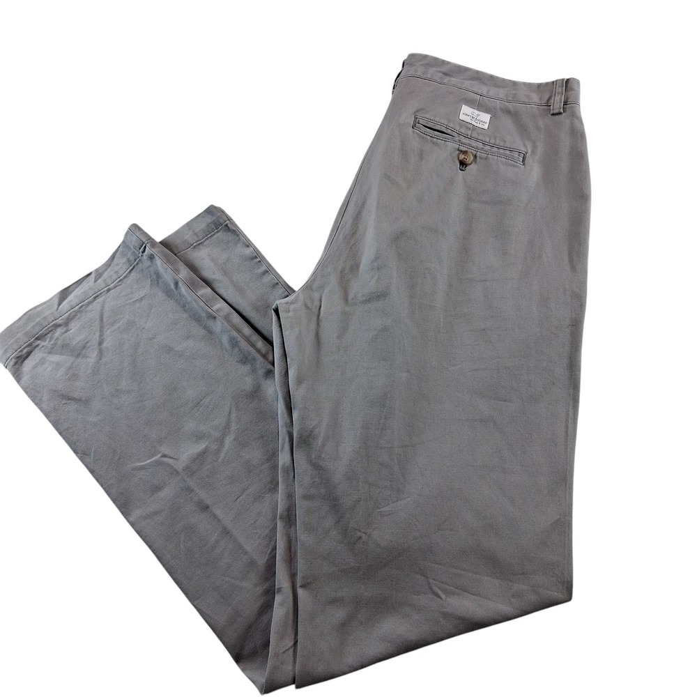 Vineyard Vines Club Pant Mens 34x34 Gray Classic Straight Leg Stretch Chino